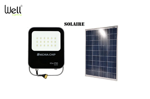 PROJECTEUR SOLAIRE WELL SNTK 60W 6500K